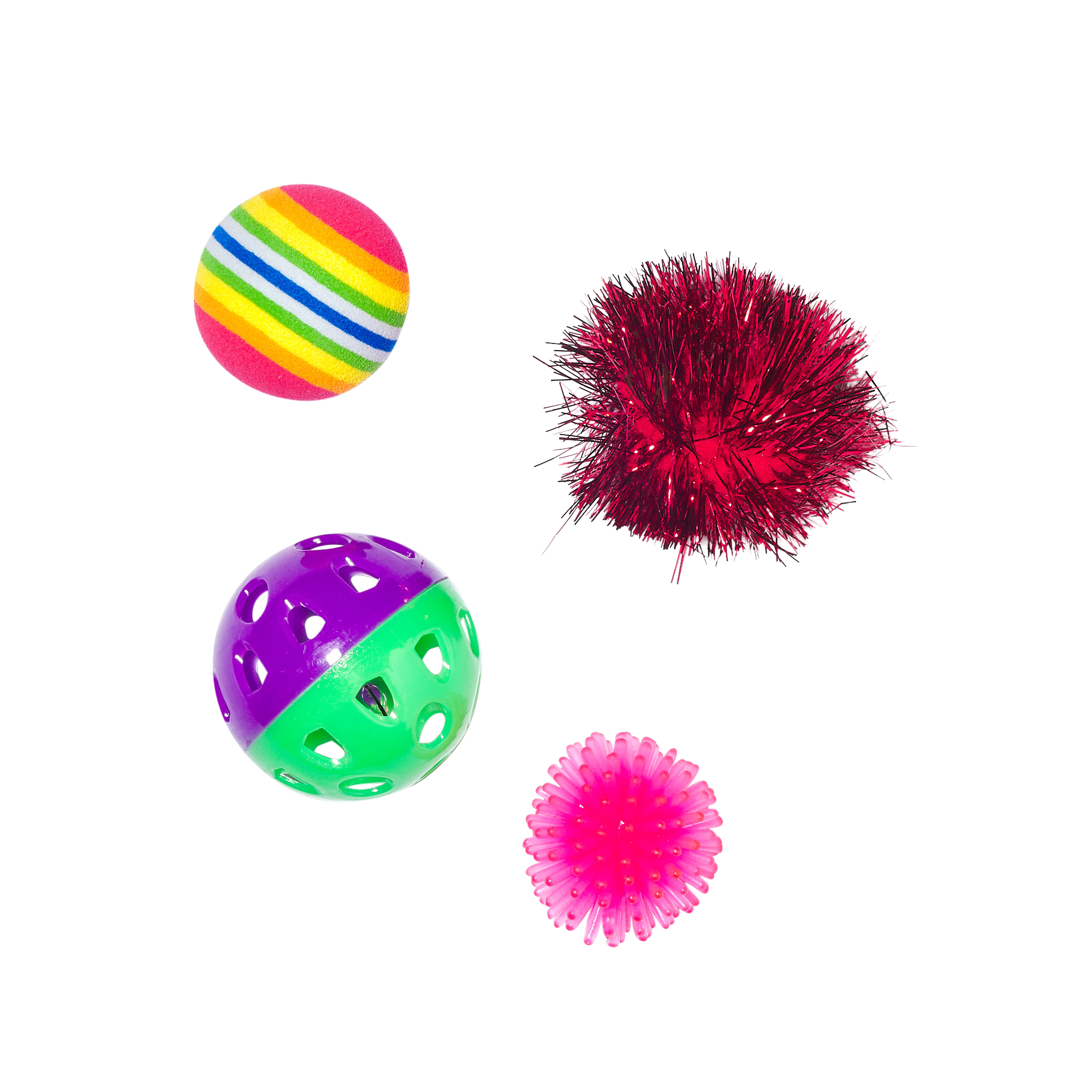 Main St. Pet™ 4-Pc Toy & Ball Variety Pack Cat Toys
