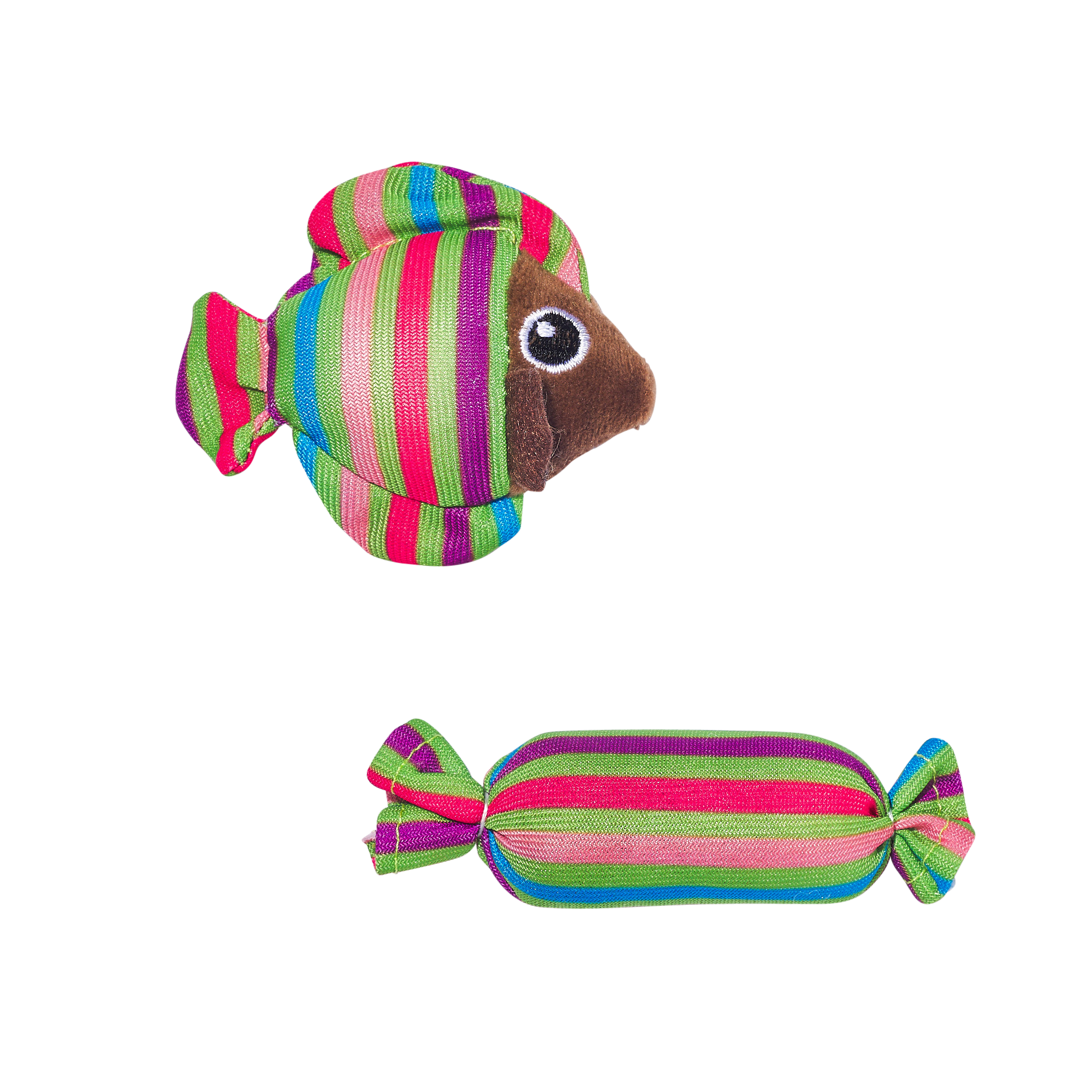 Main St. Pet™ 2-Pack Fish & Candy Catnip Cat Toys