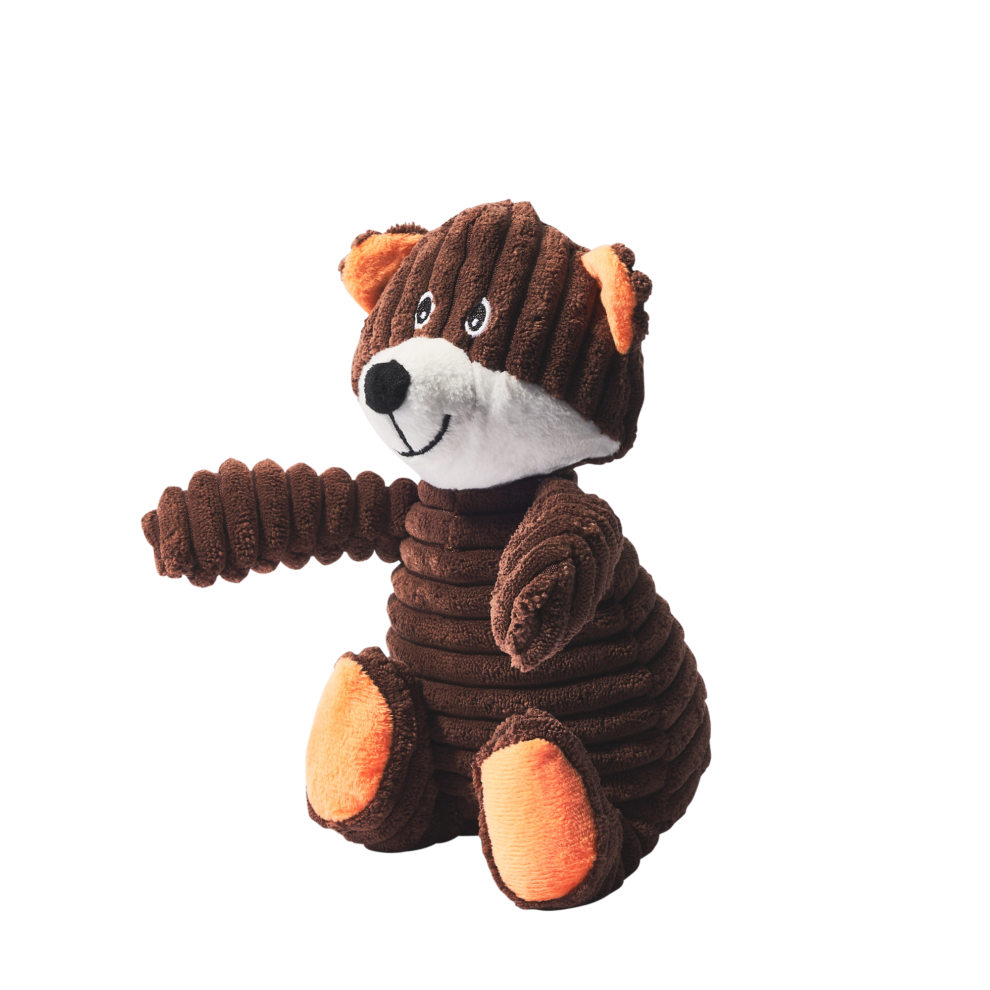 Main St. Pet™ Corduroy Bear Squeaky Dog Toy