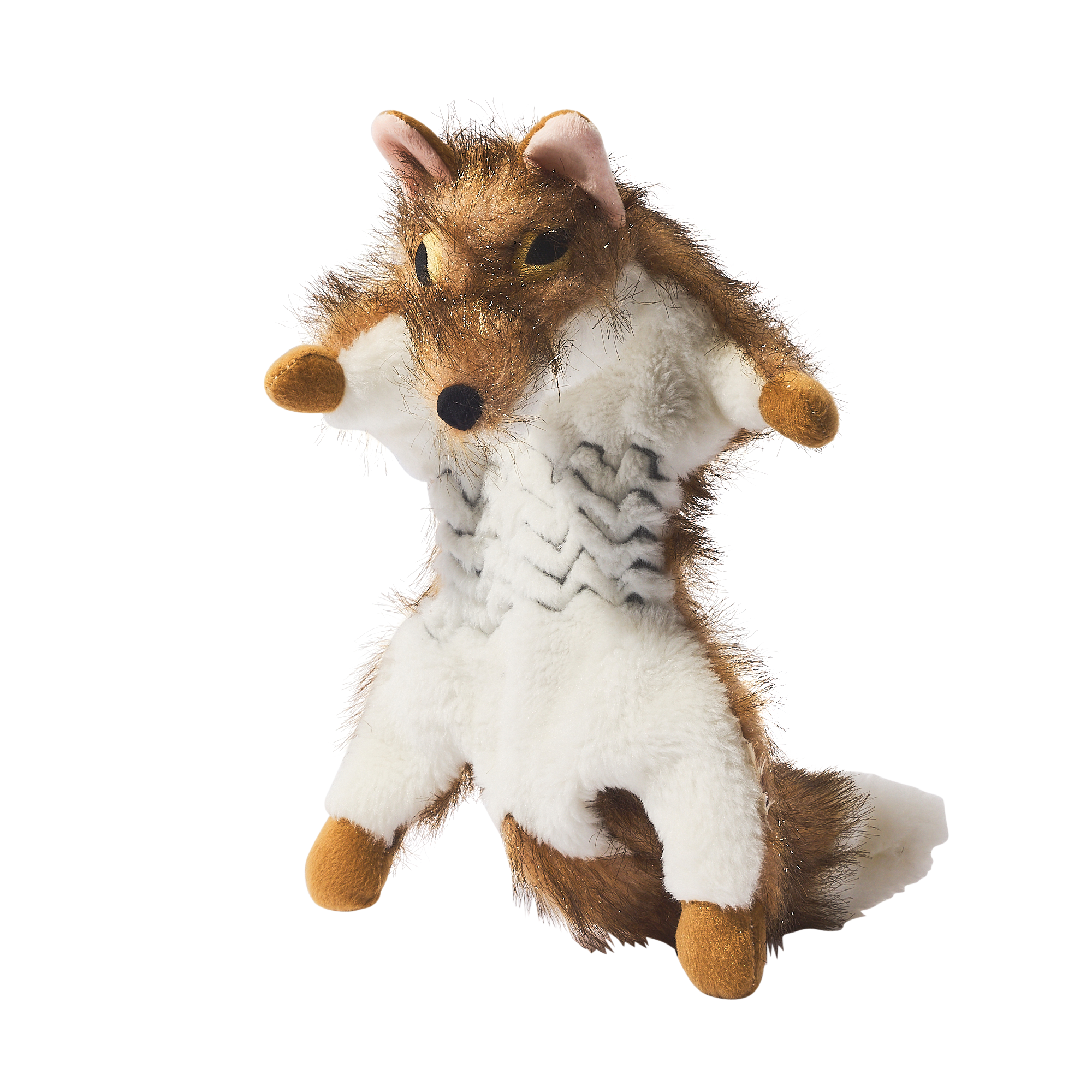 Main St. Pet™ Roadkill Fox With Ball Squeaky Dog Toy